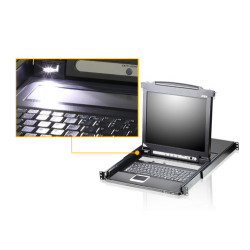 ATEN CL5716MW interruptor KVM Montaje en rack Negro | APLIUM
