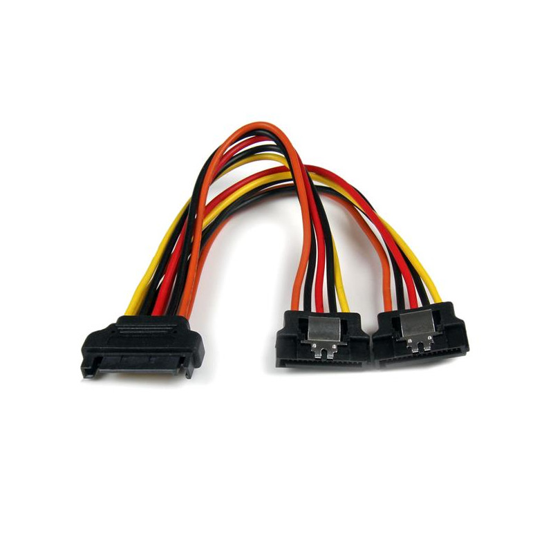 6in Latching SATA Power Y Splitter Cable
