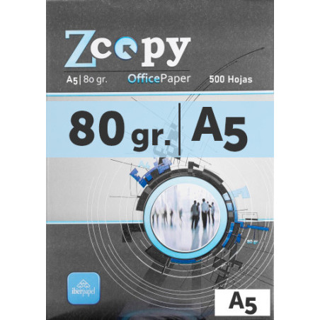 Paquete 500H Papel 80GR A5 Zcopy Cie 146 A5ZCOPY80GR | APLIUM