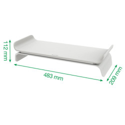 Soporte Elevador Para Monitor Ajustable Gris Ergo Leitz 6504 | APLIUM