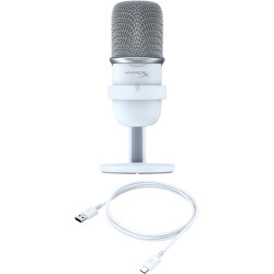 HyperX SoloCast - USB Microphone (White) Blanco Micrófono pa | APLIUM