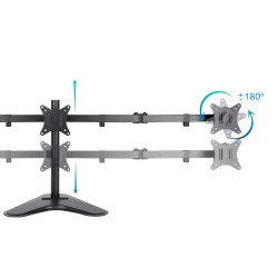 Soporte de Sobremesa para 3 Monitores TooQ DB1704TN-B/ Girat | APLIUM