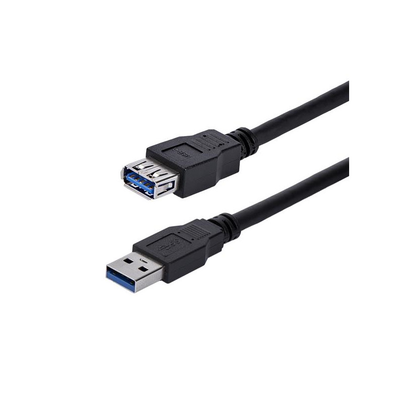 1m Black USB 3.0 Extension Cable M/F