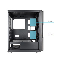 Tooq Caja Semitorre Gaming TQGCC103-B "NIGHTCITY" Negra | APLIUM