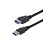 1m Black USB 3.0 Extension Cable M/F