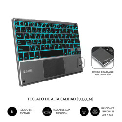 SUBBLIM Funda con Teclado Retroiluminado KEYTAB Pro BT Touch | APLIUM