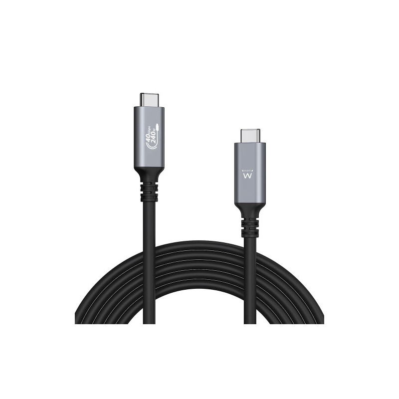 Ewent EC1070 cable USB 1 m USB4 Gen 3x2 USB C Negro | APLIUM