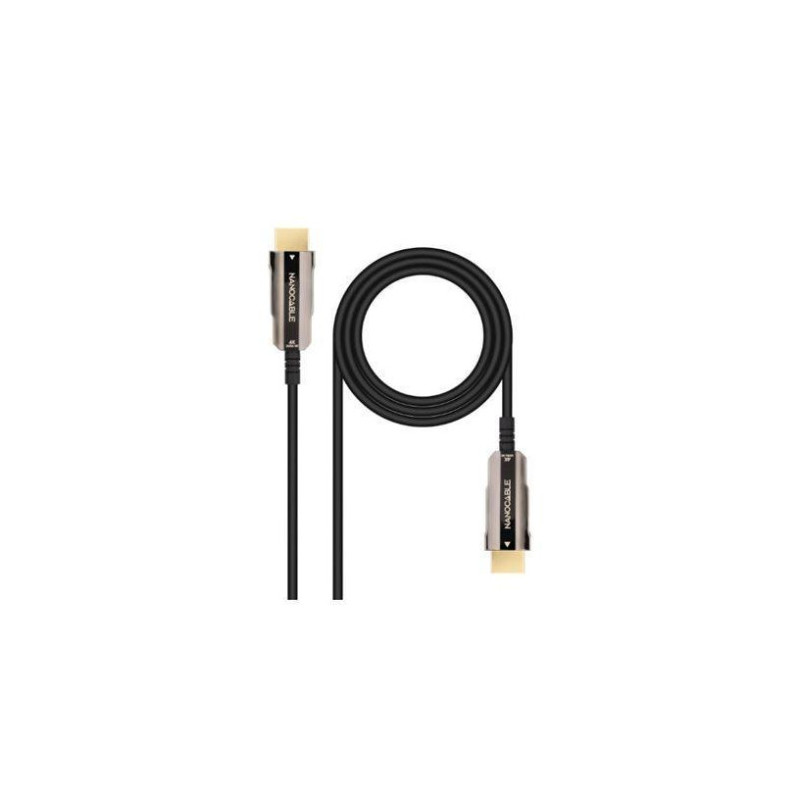 NANOCABLE CABLE HDMI V2.0 AOC 4K@60HZ 18Gbps NEGRO 30 M | APLIUM