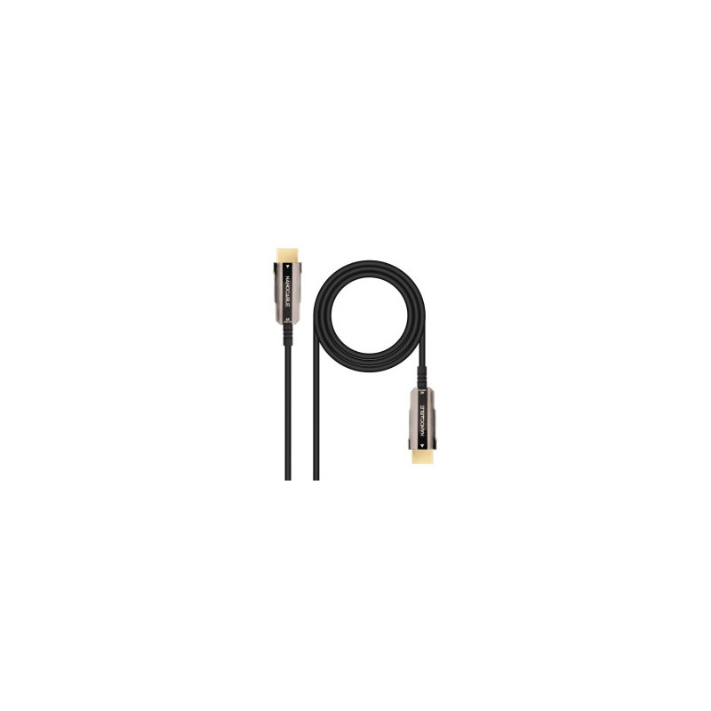 NANOCABLE CABLE HDMI V2.0 AOC 4K@60HZ 18Gbps NEGRO 15 M | APLIUM