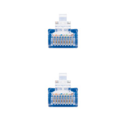 Nanocable Cable Red Latiguillo RJ45 CAT.6 UTP AWG24, Azul, 3 | APLIUM