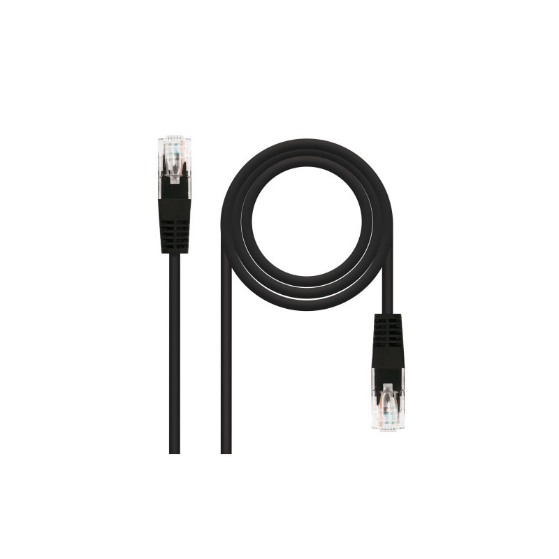 Nanocable Cable Red Latiguillo RJ45 CAT.6 UTP AWG24, Negro, | APLIUM