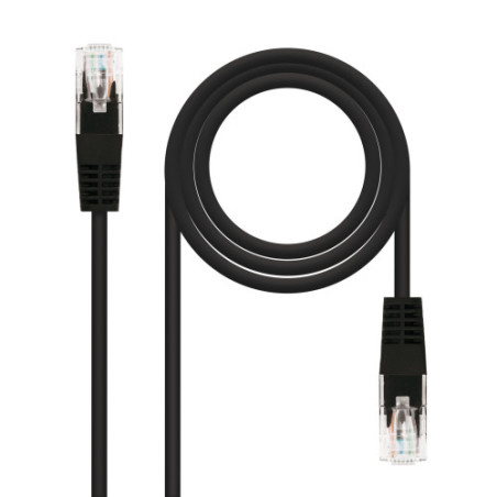 Nanocable Cable Red Latiguillo RJ45 CAT.6 UTP AWG24, Negro, | APLIUM