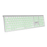 SUBBLIM Teclado Bluetooth/2.4G Master iluminado Ext P/B | APLIUM