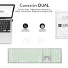 SUBBLIM Teclado Bluetooth/2.4G Master iluminado Ext P/B | APLIUM