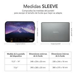 SUBBLIM Funda Ordenador Neopreno Trendy Sleeve Neo Mountain | APLIUM