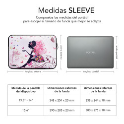 SUBBLIM Funda Ordenador Neopreno Trendy Sleeve Neo Hada 13,3 | APLIUM