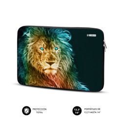 SUBBLIM Funda Ordenador Neopreno Trendy Sleeve Neo Lion 13,3 | APLIUM
