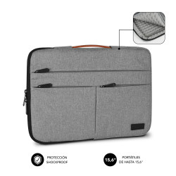 SUBBLIM Funda Air Padding 360 Sleeve 15,6" Light Grey | APLIUM