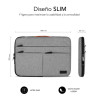 SUBBLIM Funda Air Padding 360 Sleeve 15,6" Light Grey | APLIUM