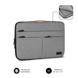 SUBBLIM Funda Air Padding 360 Sleeve 13,3-14" Light Grey | APLIUM