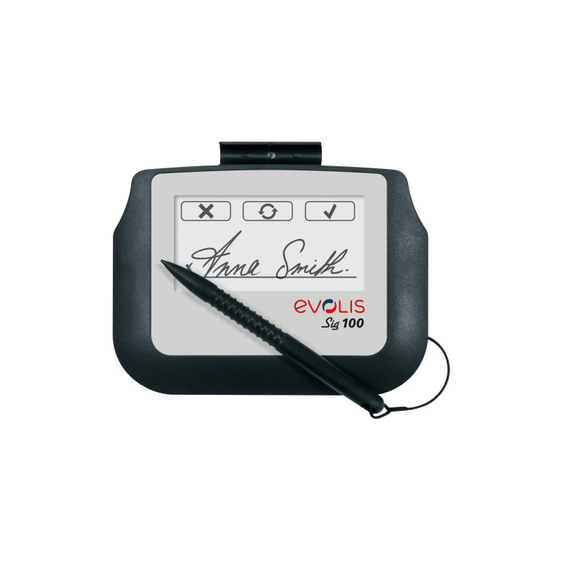 Evolis SIG100 10,2 cm (4") Blanco, Negro LCD | APLIUM