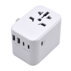 Ewent EW1470 adaptador de enchufe eléctrico Universal Blanco | APLIUM