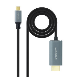 Nanocable Cable Conversor USB-C a HDMI 2.1 8K@60HZ 1.8m, Neg | APLIUM