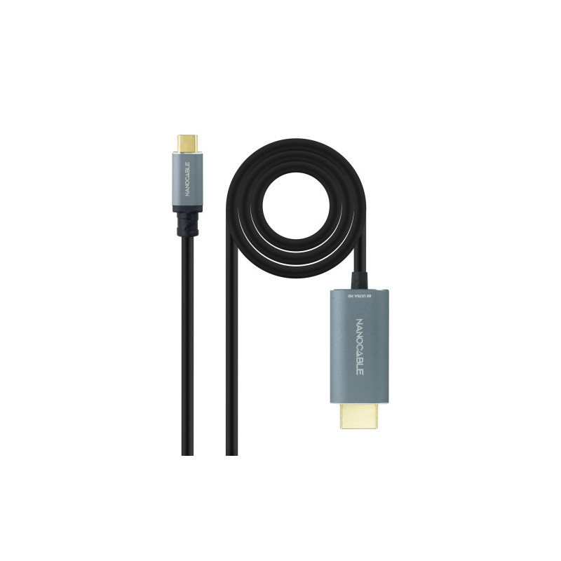 Nanocable Cable Conversor USB-C a HDMI 2.1 8K@60HZ 1.8m, Neg | APLIUM