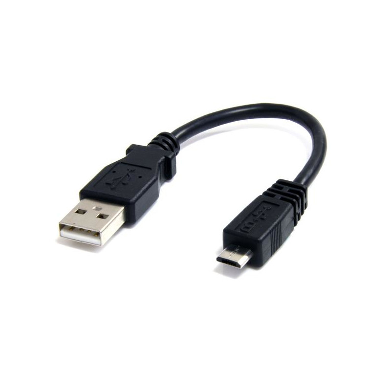 6in Micro USB Cable - A to Micro B - M/M