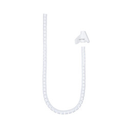 Nanocable Organizador de Cables Flexible 25 mm, Blanco, 2 m | APLIUM