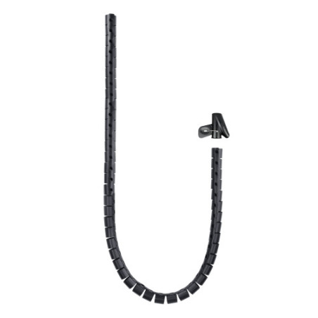 Nanocable Organizador de Cables Flexible 25 mm, Negro, 3 m | APLIUM