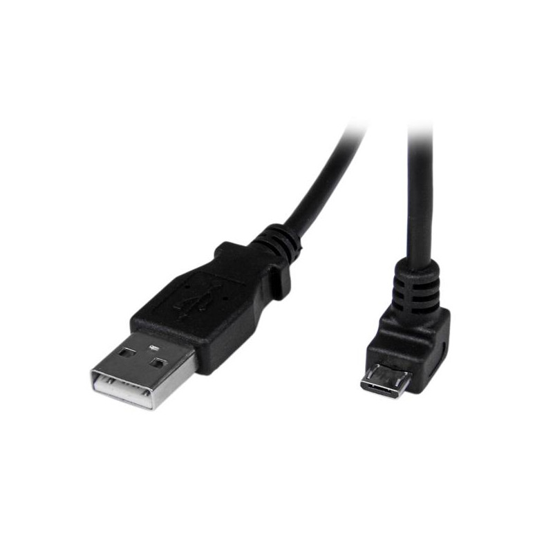 2m USB to Down Angle Micro USB Cable