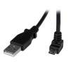 2m USB to Down Angle Micro USB Cable