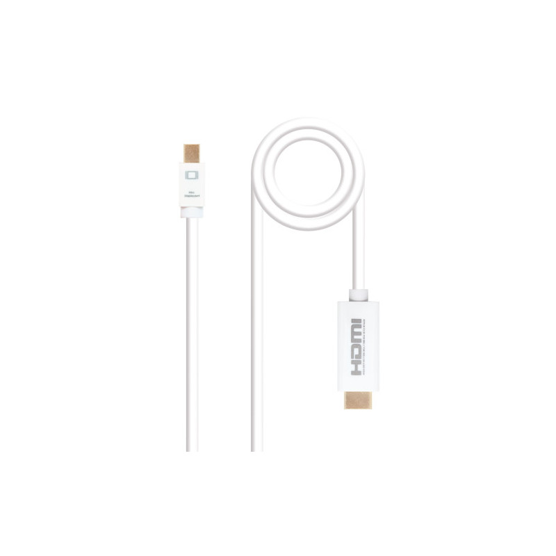 Nanocable Cable conversor Mini DP a HDMI, Mini DP/M - HDMI/M | APLIUM