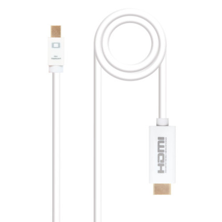 Nanocable Cable conversor Mini DP a HDMI, Mini DP/M - HDMI/M | APLIUM