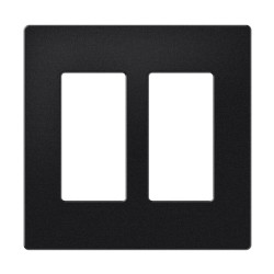Crestron Decorator Style Faceplate, 2-GANG, Black Textured ( | APLIUM