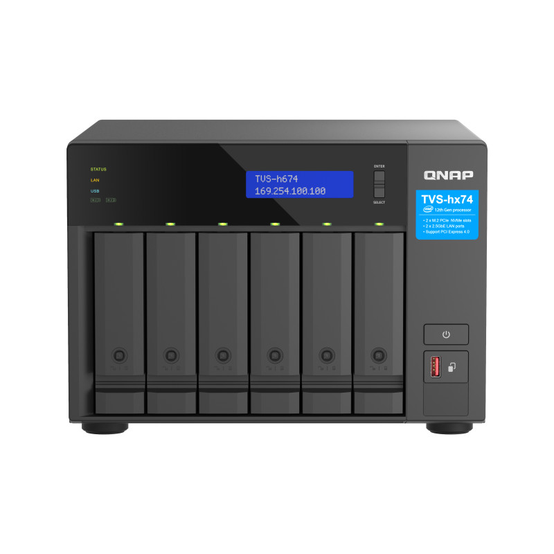 6bay QuTS hero NAS Intel C i3-12100 4c