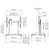 Vogels Rise 5108 Motorized Display Lift Floor Stand 80 Black | APLIUM