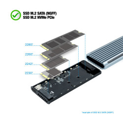 TooQ Shinobi Caja externa para unidad de estado sólido (SSD) | APLIUM