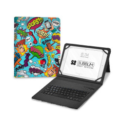 SUBBLIM Funda con Teclado Keytab Pro BT Trendy Comic | APLIUM