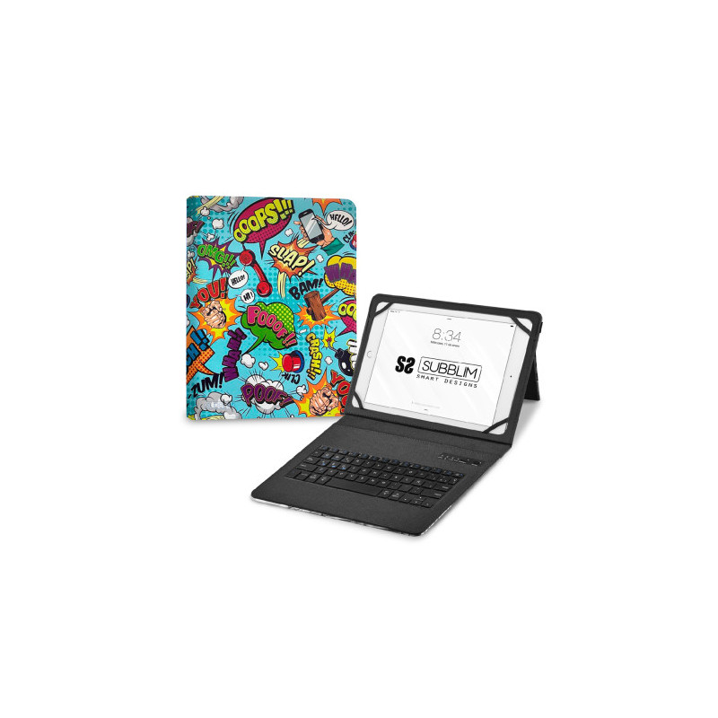 SUBBLIM Funda con Teclado Keytab Pro BT Trendy Comic | APLIUM