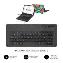 SUBBLIM Funda con Teclado Keytab Pro BT Trendy Comic | APLIUM