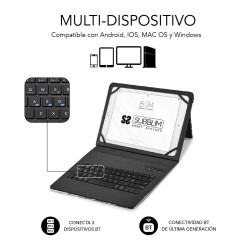 SUBBLIM Funda con Teclado Keytab Pro BT Trendy Comic | APLIUM