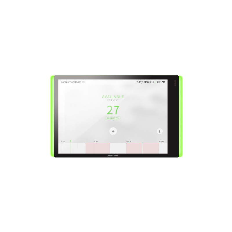 Crestron 7 In. Room Scheduling Touch Screen, Black Smooth, I | APLIUM