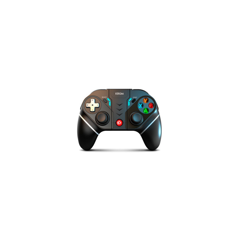 Krom KEXAL Negro, Rojo, Blanco Bluetooth/USB Gamepad Analógi | APLIUM
