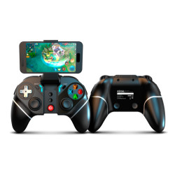 Krom KEXAL Negro, Rojo, Blanco Bluetooth/USB Gamepad Analógi | APLIUM