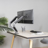 Soporte de Mesa para 2 Monitores TooQ DB4132TNR-G/ Giratorio | APLIUM