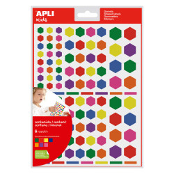 APLI 18768 etiqueta decorativa engomada Azul, Fucsia, Verde, | APLIUM