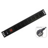 WP WPN-PDU-G05-08 base múltiple 2 m 8 salidas AC Negro | APLIUM