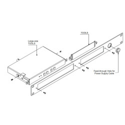 Kramer RK-T2SB-B 19-INCH Rack Adapter (60-200110) | APLIUM